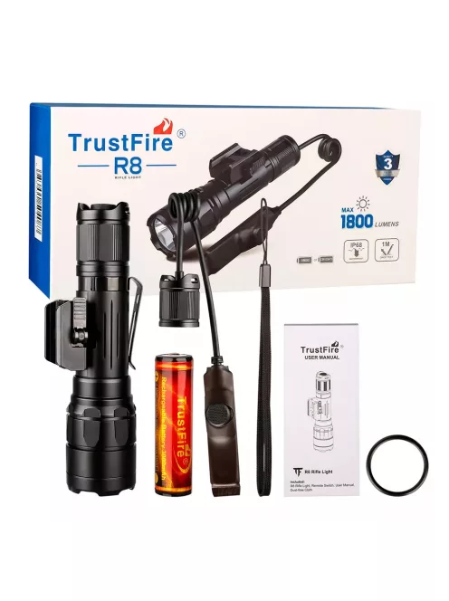 TrustFire R8 taktikai lámpa lengőkapcsolóval