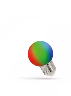 LED Kisgömb E27 230V 1W RGB (WOJ13105)