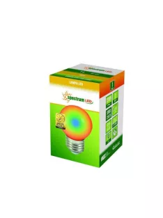 LED Kisgömb E27 230V 1W RGB (WOJ13105)