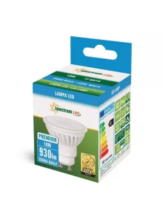 LED GU10 230V 10W SMD CW 100° Prémium, kerámia, fehér