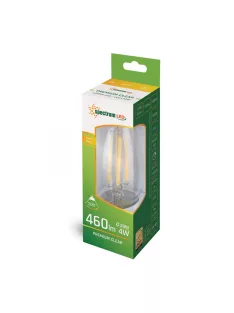 LED gyertya E14 230V 4W COG NW Üveg (WOJ14332)