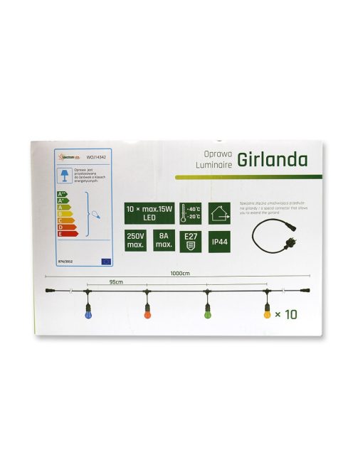 GIRLANDA 10m 10xE27