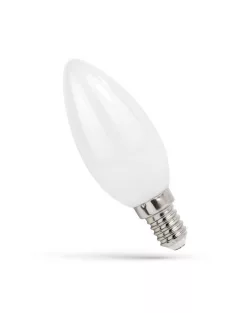 LED gyertya E14 230V 6W COG NW fehér (WOJ14393)