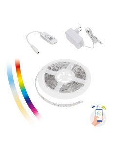   LED SZALAG 17W/5m RGBW+CCT+DIMM (5m) with PU silicone + controller + EU power adaptor Wi-Fi Spectrum SMART