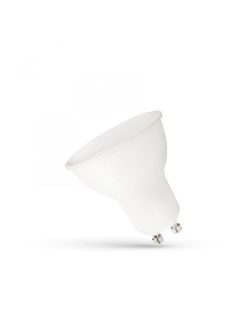   LED GU10 230V 7,5W SMD CW WITH OPÁL COVER FEHÉR PLASTIC SPECTRUM