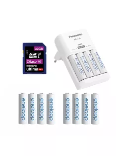   Vadkamera kiegészítő szett (Eneloop 2000 mAh AA akku x 12 + töltő + 32GB SD)