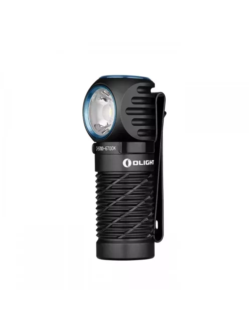 Olight Perun 2 Mini fekete tölthető zseblámpa, hideg fehér fénnyel, fekete