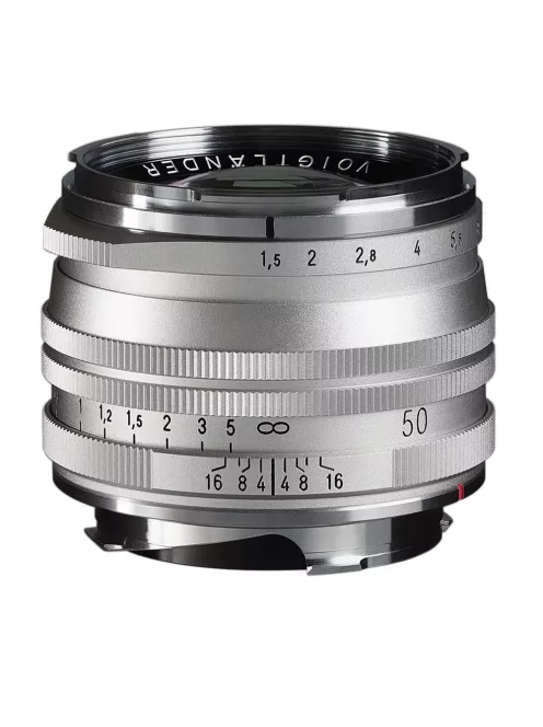 Voigtländer Nokton Vintage Line 50mm F1.5 Asph II VM objektív M.C. ezüst