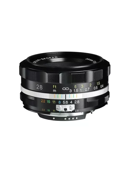 Voigtländer Color-Skopar 28mm F/2.8 SLII-S Nikon AI-S fekete objektív