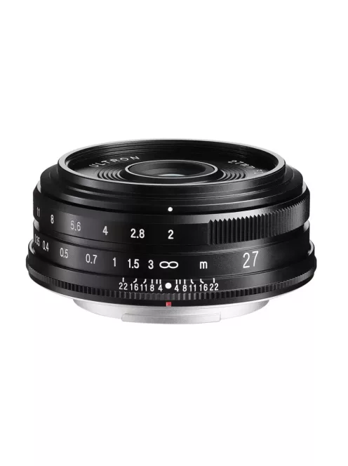 Voigtländer Ultron 27mm f/2 Fujifilm X objektiv, fekete