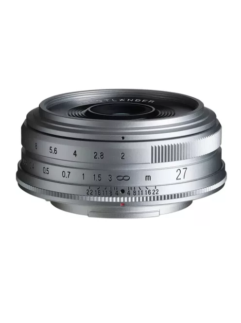 Voigtländer Ultron 27mm f/2 Fujifilm X objektiv, ezüst