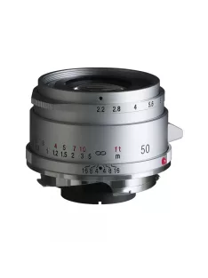Voigtländer Color-Skopar 50mm f/2.2 VM ezüst objektív