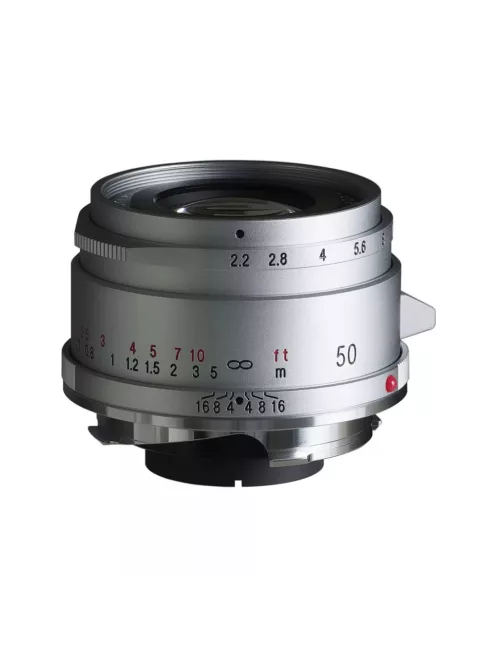 Voigtländer Color-Skopar 50mm f/2.2 VM ezüst objektív